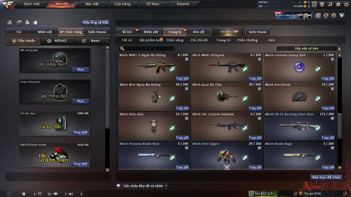 shop acc cf uy tin gia re